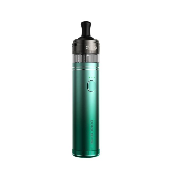 Voopoo Doric 60 Pro Pod Mod yeşil, şık ve kompakt e-sigara cihazı.