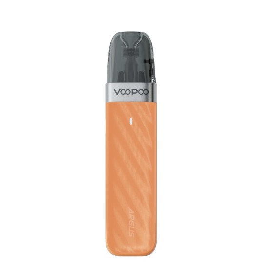 Voopoo Argus Z2 Pod Mod turuncu, desenli gövde, beyaz arka plan.