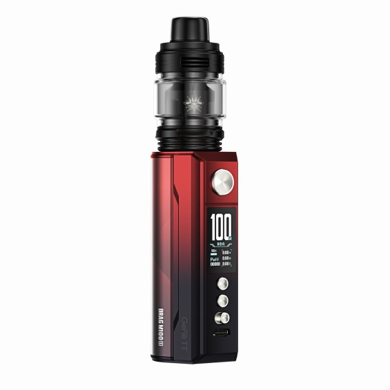 Voopoo Drag M100S Pod Mod Kırmızı Siyah Fade Elektronik Sigara