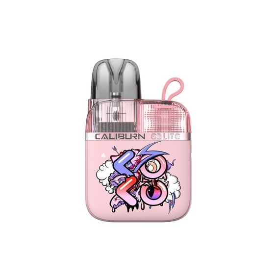 Uwell Caliburn G3 Lite pembe pod mod, graffiti desenli elektronik sigara