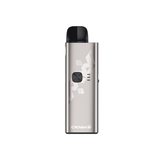 Uwell Crown S Pod Mod Gümüş Gri Metalik Desenli Elektronik Sigara
