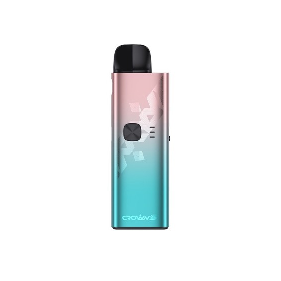 Uwell Crown S Pod Mod pembe-mavi degrade renkli şık elektronik sigara.