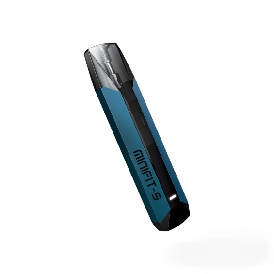 Justfog Minifit S Plus Pod Mod, Mavi renk, kompakt elektronik sigara.