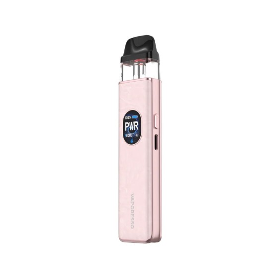 Vaporesso XROS 5 Pod Mod pembe renkli, ekranlı elektronik sigara cihazı.