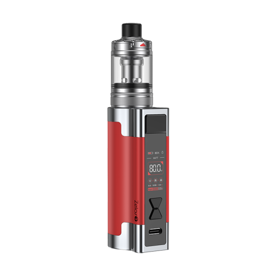 Aspire Zelos 3 Kırmızı Pod Mod Elektronik Sigara Gümüş Detaylı