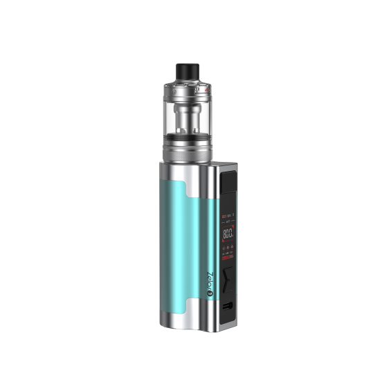 Aspire Zelos 3 Pod Mod, turkuaz renkli, ayarlanabilir watt mod.