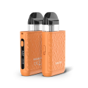 Aspire Minican 4 Plus Pod Mod turuncu, dokulu gövdeli kompakt elektronik sigara.