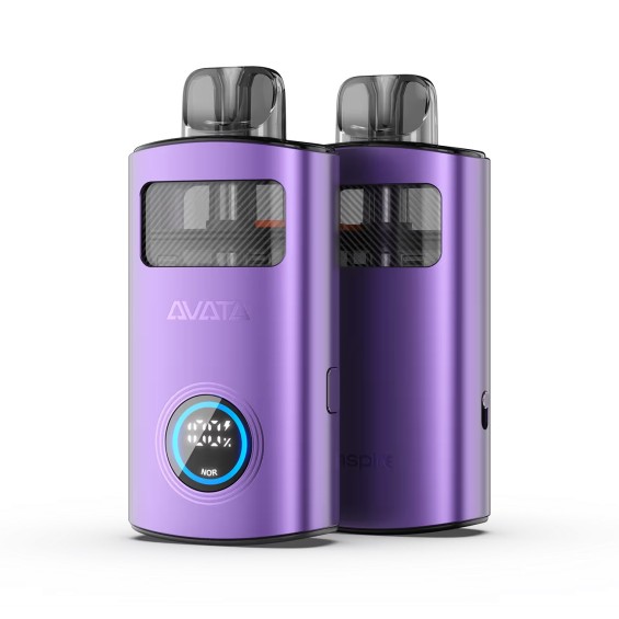 Aspire Avata Pod Mod mor renkli, dijital ekranlı kompakt elektronik sigara