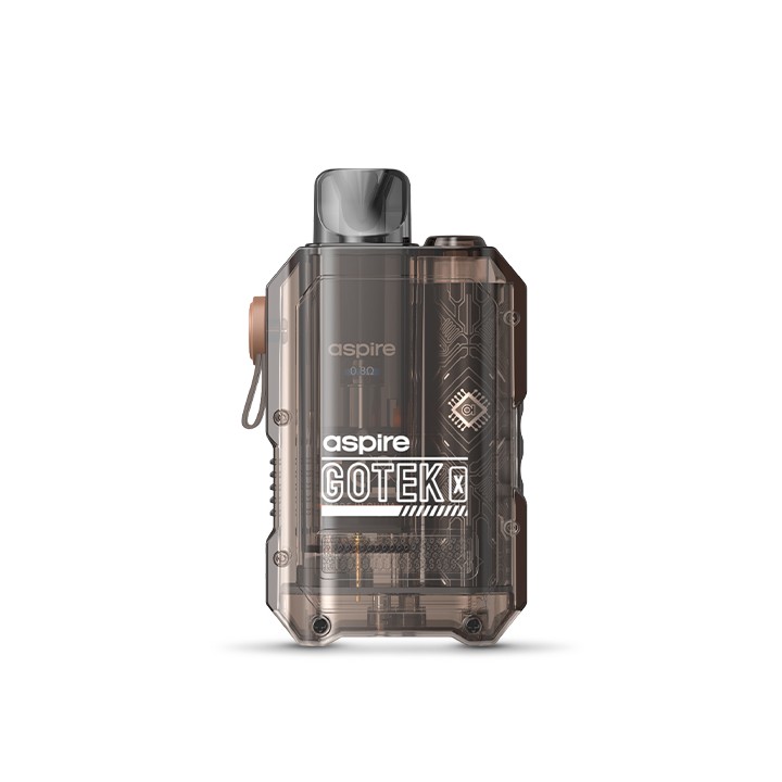 Aspire Gotek X Pod Mod Şeffaf Koyu Gri, Kompakt Elektronik Sigara