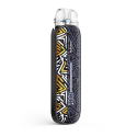 Aspire Pixo Aura Pod Mod, Siyah/Sarı Desenli, Kompakt Elektronik Sigara