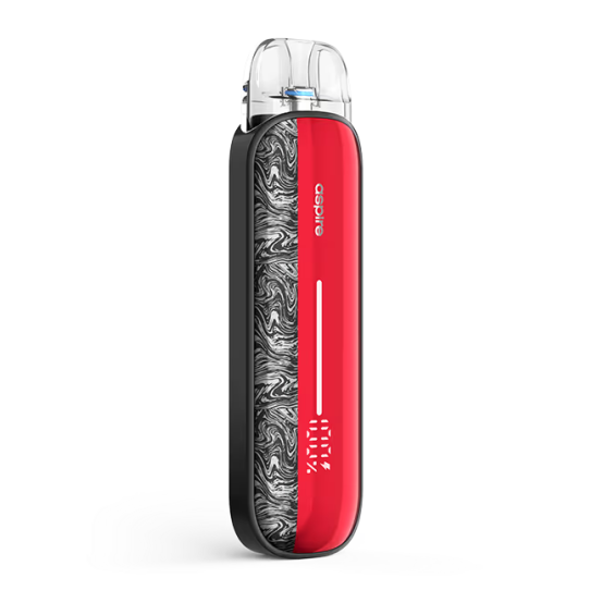 Aspire Pixo Aura Pod Mod Kırmızı Siyah Damarlı Dijital Ekranlı