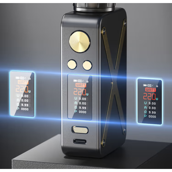 Aspire Revolto Pod Mod Siyah Gri, Dijital Ekran, Güçlü Vape Cihazı