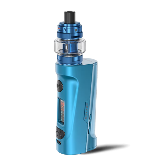 Aspire Boxxer Pod Mod mavi renkli, kompakt elektronik sigara cihazı.