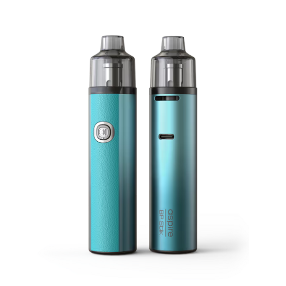 Aspire BP Stik Pod Mod Turkuaz ve Mavi renk seçenekleri, şık tasarım.
