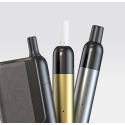 Aspire Wireless Pod Mod çeşitleri: Siyah, Altın ve Gümüş renkli vape kalemler.
