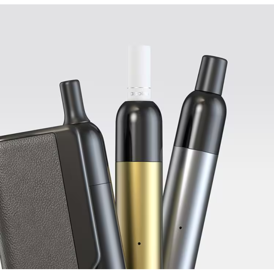 Aspire Wireless Pod Mod çeşitleri: Siyah, Altın ve Gümüş renkli vape kalemler.