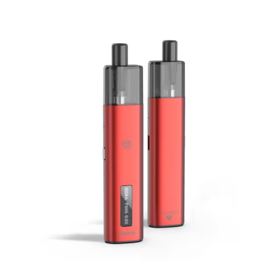 Aspire Vilter S Pod Mod Kırmızı, dijital ekranlı kompakt elektronik sigara