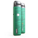 Aspire Flexus Pro Pod Mod yeşil kamuflaj desenli, dijital ekranlı elektronik sigara.