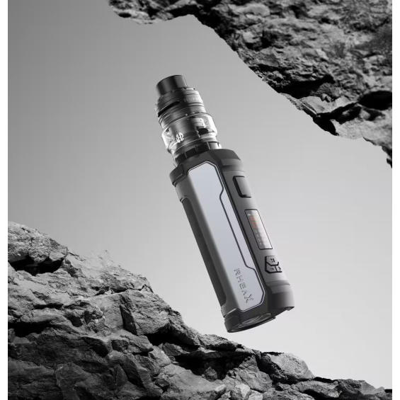 Aspire Rhea X Pod Mod gri renkli, dayanıklı ve şık elektronik sigara.