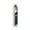 SXmini Puremax V2 Pod Mod gümüş renkli, dijital ekranlı elektronik sigara.