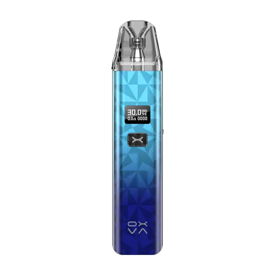 OXVA Xlim Classic Pod Mod, Mavi Geometrik Desenli, Ekranlı Elektronik Sigara