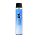 GeekVape Wenax Q Pod Mod Mavi, dijital ekranlı kompakt elektronik sigara.