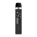 Siyah GeekVape Wenax Q Pod Mod, dijital ekranlı, kompakt elektronik sigara.