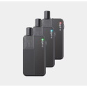 Aspire Flexus Blok Pod Mod koyu gri set, karbon fiber dokulu gövde.