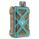 Aspire Gotek X II Pod Mod turkuaz, şeffaf gövdeli kompakt elektronik sigara.