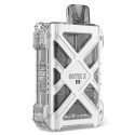 Aspire Gotek X II Pod Mod şeffaf ve beyaz kasalı, teknolojik görünümlü elektronik sigara.