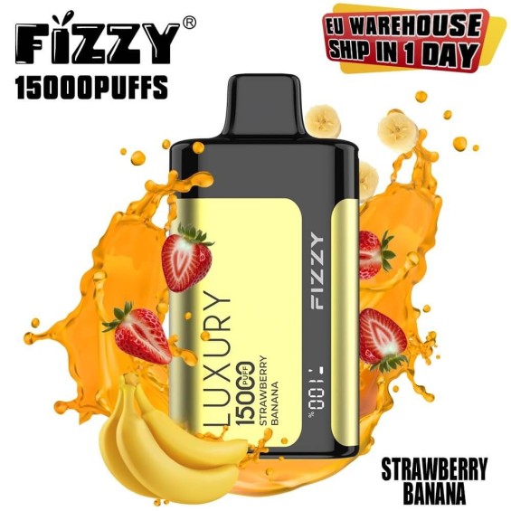 Fizzy Luxury 15000 Kullan At Çilek Muz Aromalı Tek Kullanımlık Pod