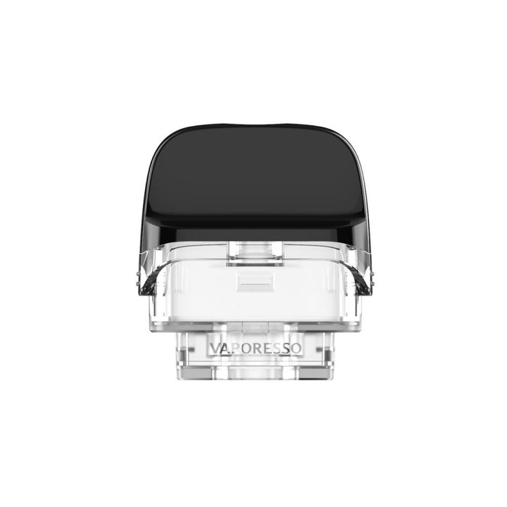 Vaporesso Luxe PM40 Kartuş şeffaf ve siyah ağızlı yedek pod.