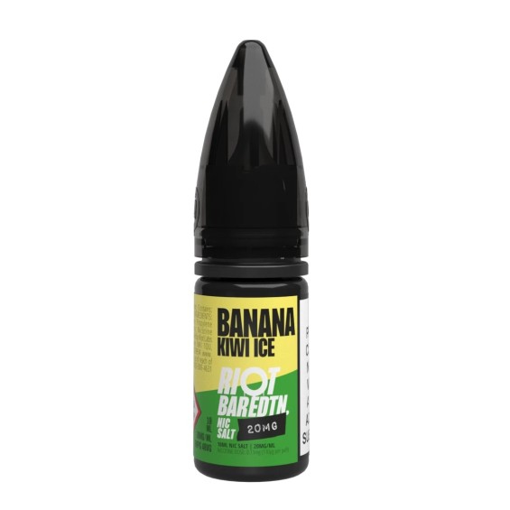 Riot Banana Kiwi Ice Salt Likit 20mg Nikotin İçerikli E-Likit Şişesi