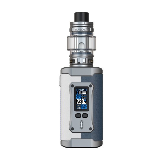 Smok Morph 2 Pod Mod Beyaz Mavi, 230W ekranlı elektronik sigara.