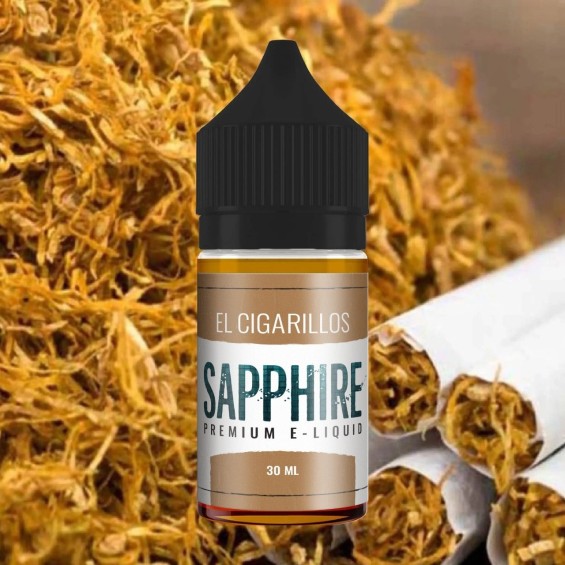 Sapphire El Cigarillos Salt Likit 30ml Tütün Aromalı Premium E-Likit