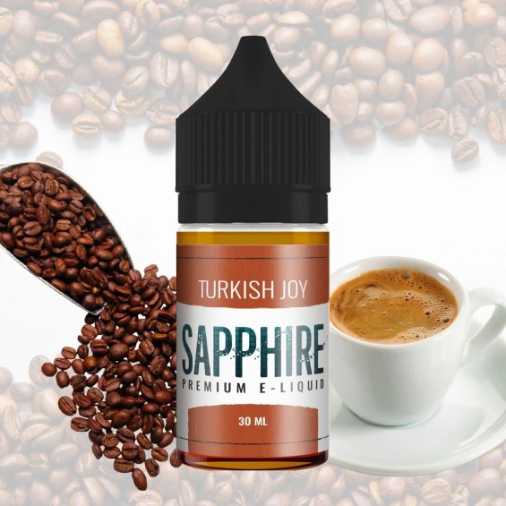 Sapphire Turkish Joy Salt Likit 30ml Kahveli E-Likit Şişe