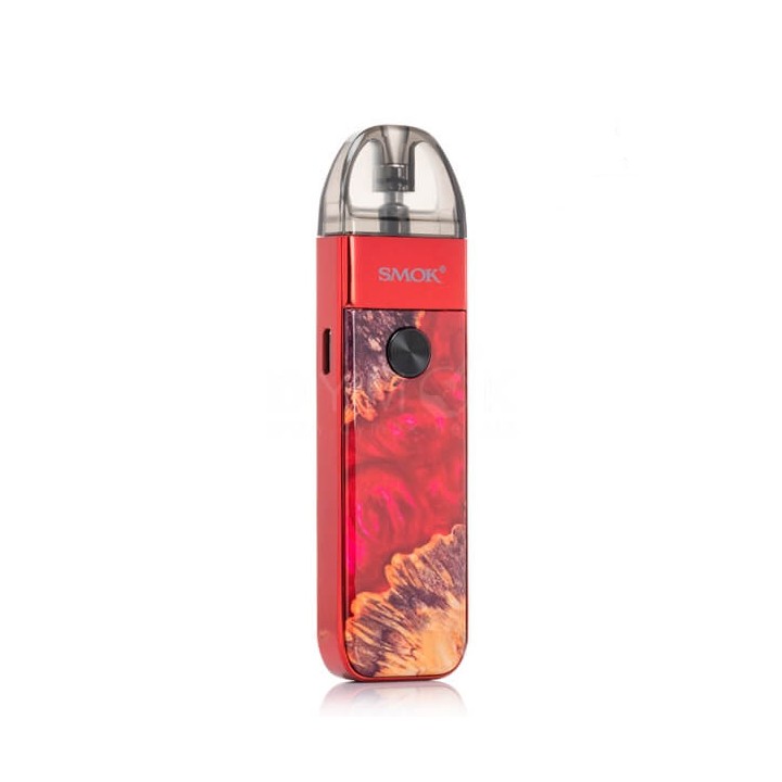 Smok Pozz Pro Pod kırmızı reçine kaplama, kompakt pod mod elektronik sigara.