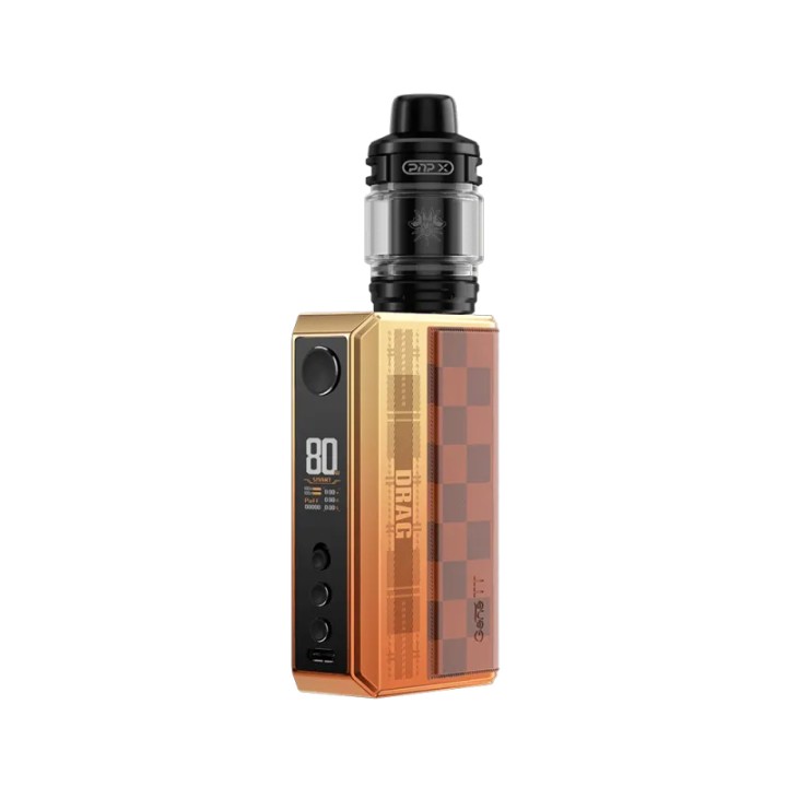 Voopoo Drag 5 Pod Mod altın damalı desenli elektronik sigara cihazı