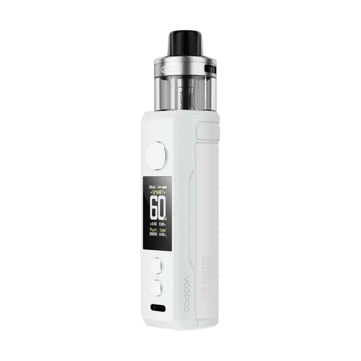 Voopoo Drag S2 Pod Mod Beyaz, SMART ekranlı, elektronik sigara