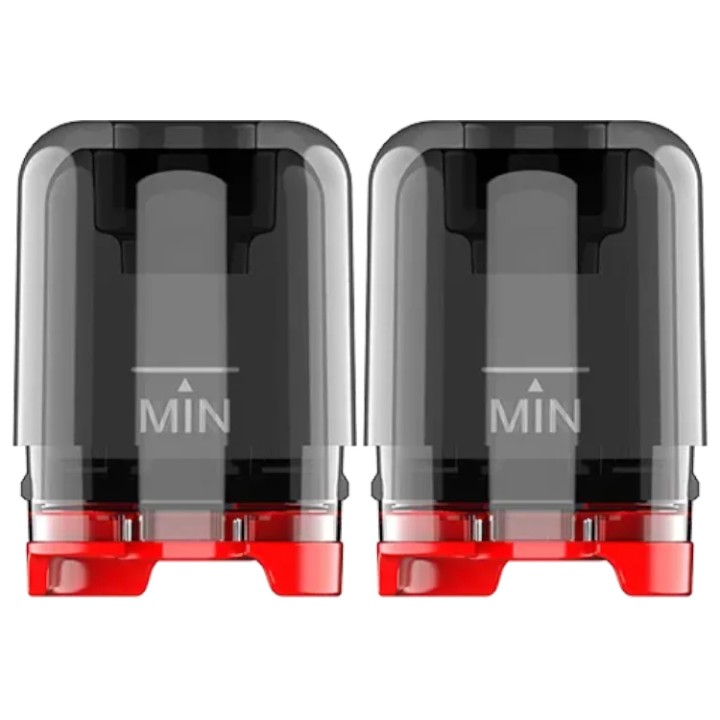 Uwell Whirl S2 Kartuş 2'li Paket, Şeffaf/Kırmızı Pod Yedek Parça