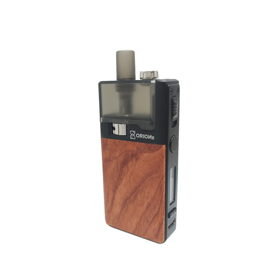 Lost Vape Orion II Pod Mod ahşap kaplama, siyah gövde, elektronik sigara