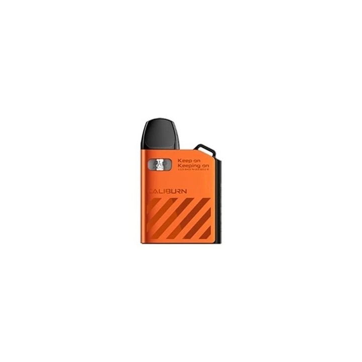 Uwell Caliburn AK2 Pod Mod turuncu, kompakt elektronik sigara cihazı.