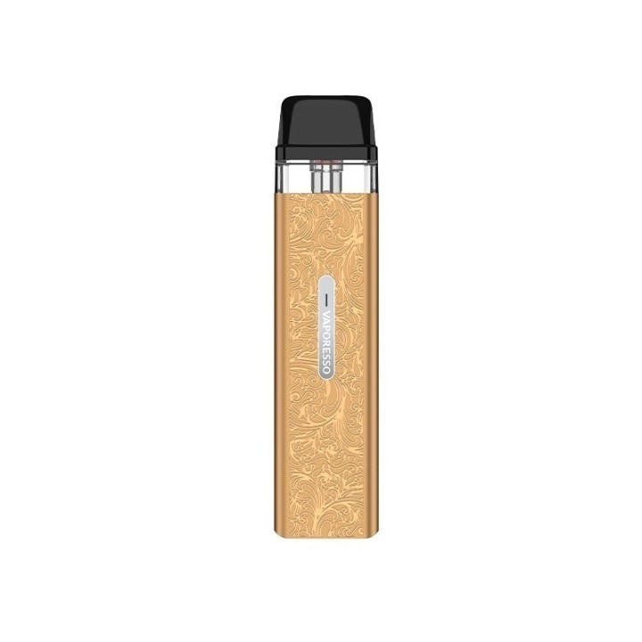 Vaporesso XROS Mini Pod Mod altın renkli, desenli, kompakt elektronik sigara