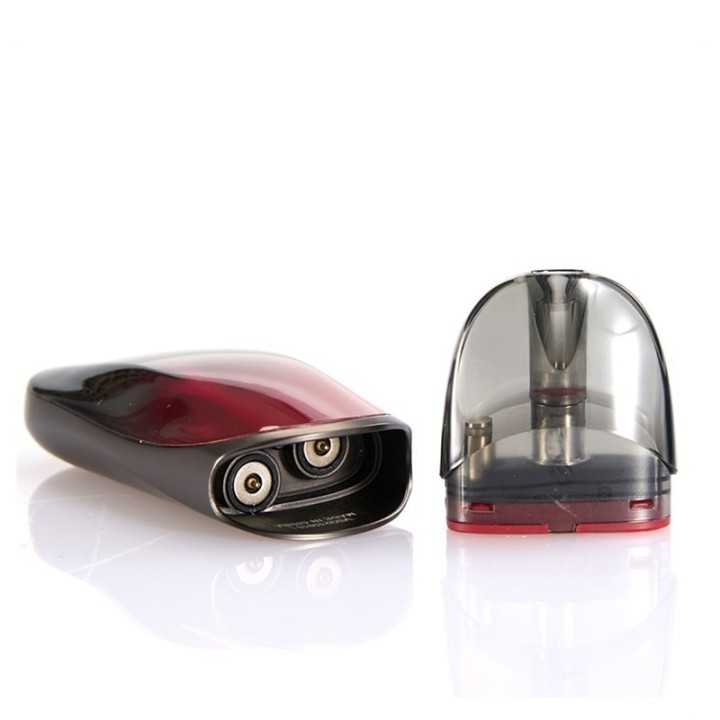 Vaporesso Zero 2 Pod Mod Kırmızı yedek kartuş ve cihaz bağlantı noktası.