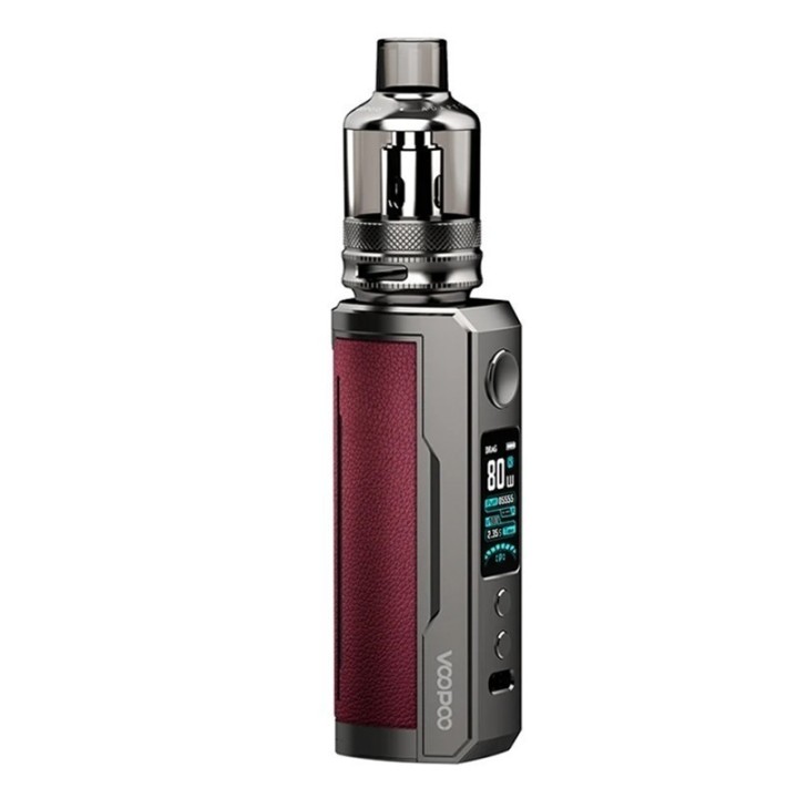 Voopoo Drag X Plus Pro Pod Mod Kırmızı Deri Gri Kasa Elektronik Sigara